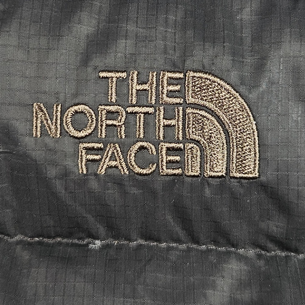 The North Face Puffer Vest Mens Medium Black 550 Down Insulated Ripstop Full Zip - Picture 5 of 11